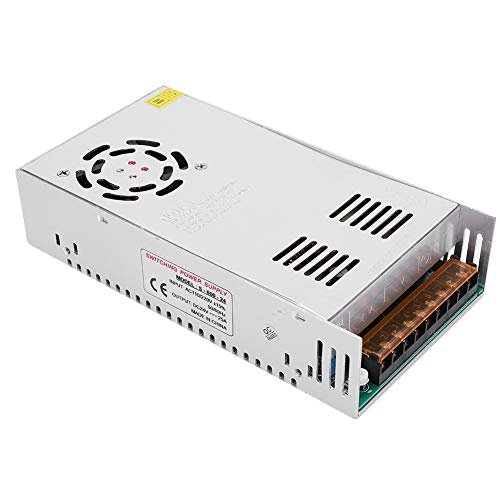 DC24V Output Switch Power Supply Driver Aluminum Alloy Voltage Converter LED Screen Strip Light 3 Dimensional Printer Power Supply Transformer(S‑600‑24（24V/25A/600W）AC110/220V±15%)