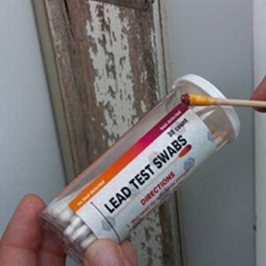 SCITUS know, understand Lead Test Kit with 30 Testing Swabs Rapid Test Results in 30 Seconds Just Dip in White Vinegar to Use Lead Testing Kits for Home Use, Suitable for All Painted Surfaces