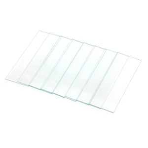 100 Pack of Lab Microscope Slides, 1mm-1.2mm Thick Glass Slides for Microscope, Clear Glass Ground Edges 1" x 3", Microscope Accessories for Lab Consumables Research