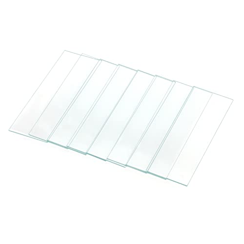 100 Pack of Lab Microscope Slides, 1mm-1.2mm Thick Glass Slides for Microscope, Clear Glass Ground Edges 1" x 3", Microscope Accessories for Lab Consumables Research