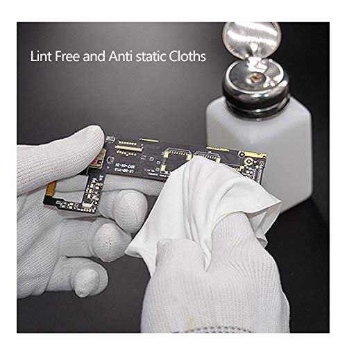 AAWipes Cleanroom Cloth Wipes 9"x9" (Bag of 150 Pcs) Double Knit 100% Polyester Wipers Lint Free Cloths with Ultra-fine Filaments, Laser Sealed Edge, Class 100 Cloths, Ultra-soft Wipes