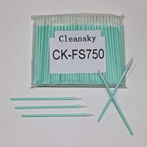 3.0" PCB Board Cleaning Swabs, Cleanroom Lint Free Pointed Foam Tip Swab for Camera, Optical Lens, Electronics, Detailing, Small Hole and Hard-to-Reach Area CK-FS750 (100)