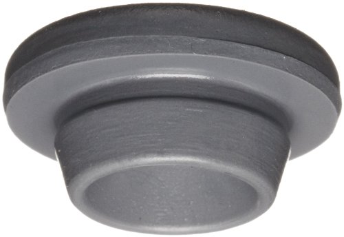 Wheaton W224100-181 Rubber 20mm Snap-On Style Stopper, Gray Chlorobutyl/46 (Case of 1000)