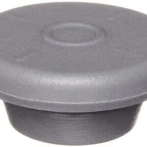 Wheaton W224100-181 Rubber 20mm Snap-On Style Stopper, Gray Chlorobutyl/46 (Case of 1000)