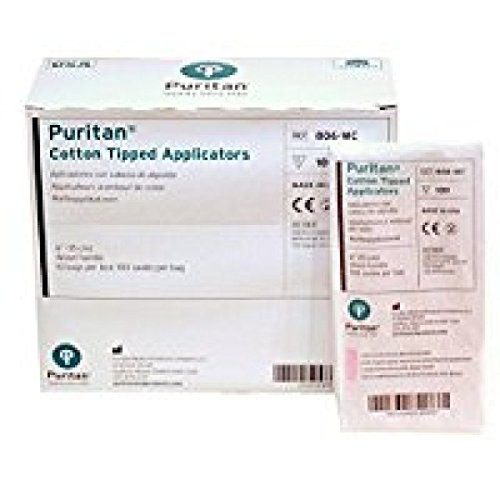 Puritan 6" Cotton Swab w/Wooden Handle - 806-WC - Case of 10000