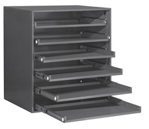 durham 321b-95 heavy duty bearing slide rack without door (holds 6 large compartment boxes), 20-5/16″ x 15-15/16″ x 21-7/8″