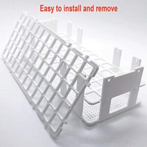 Luckkyme Plastic Test Tube Rack 2 Pack White 60 Holes Lab Test Tube Rack Holder for 17mm and Below The Test Tubes, Detachable, 60 Holes