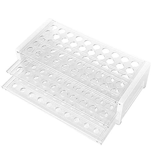 Karter Scientific 208U2 Plastic Test Tube Rack for 15/18 mm Tubes, Holds 50, Detachable (Single)