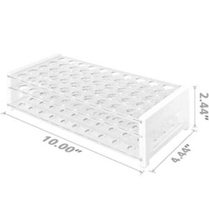 Karter Scientific 208U2 Plastic Test Tube Rack for 15/18 mm Tubes, Holds 50, Detachable (Single)