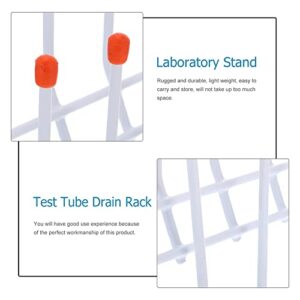 LILYRIN Lab Drying Rack 24 Pegs Lab Glassware Rack Wire Glassware Drying Rack Wall Mount/ Lab Glass Drying Rack