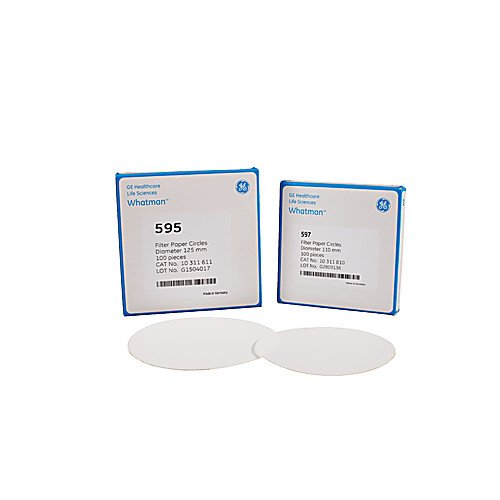 Whatman 10311862 Quantitative Filter Paper Circles, 4-7 Micron, Grade 597, 12.7mm Diameter (Pack of 1000)