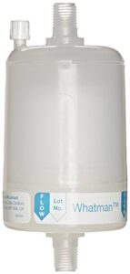 whatman 2702t polycap tf 75 ptfe membrane capsule filter with fnpt inlet and outlet, 60 psi maximum pressure, 0.2 micron (pack of 5)