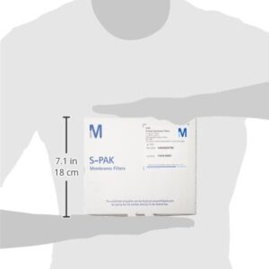 EMD Millipore S-Pak HAWG047S6 Mixed Cellulose Ester Sterile Filter Membrane, 0.45µm Pore Size, 47mm Filter Diameter, White, Gridded Surface (Pack of 600)