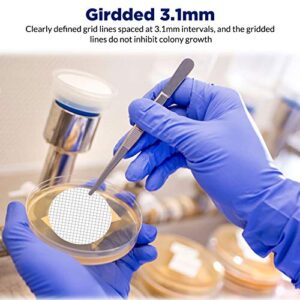 MCE Gridded Membrane Filter, Membrane Solutions Mixed Cellulose Esters Membrane Filter, Sterile Individual Pack Membrane Disc Filter, Diameter: 47 mm, Pore Size: 0.45 um, 100/Pk