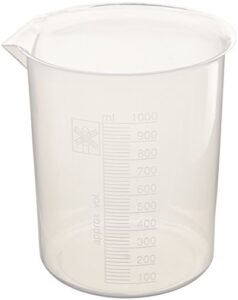 united scientific supplies united scientific bp1000 polypropylene griffin style beaker, 1000ml capacity (pack of 3)