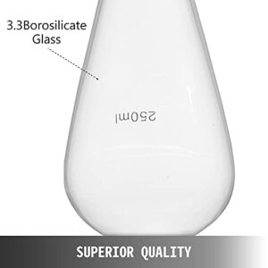 VEVOR New Laboratory Glassware 24/40 Chemistry Glassware 29PCS Chemistry Lab Glassware Kit 250 1000ml for Distillations Separation Purification Synthesis 24/40 29PCS