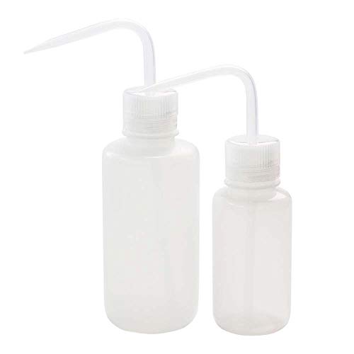 ULAB Scientific Safety Wash Bottle Set, Narrow-Mouth and Wide-Mouth, Vol.250ml 500ml, Pack of 4, UWB1008