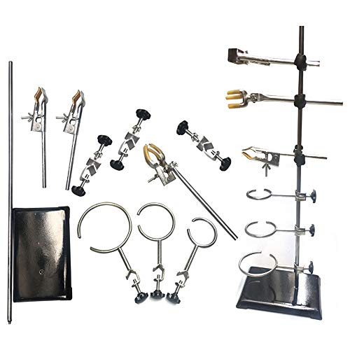 DOMINTY 60CM Laboratory Stands Support and Lab Clamp Flask Clamp Condenser Clamp Stands,Lab & Scientific Supplies Glassware & Labware