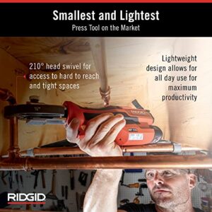 RIDGID 72553, RP 115 Mini Press Tool Kit with 1/2" - 3/4" ProPress Jaws and Carrying Case