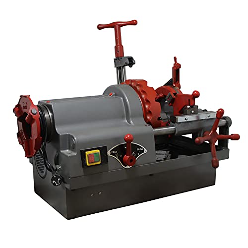 TECHTONGDA Electric Pipe Threader Threading Machine Threading Cutter 110V with 1/2"-3" Capacity for Installing and Building Industries