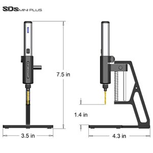 ARROWMAX Mini Electric Drill 15 in 1 with Benchtop Press, Cordless, LED Lights, Needle Vise Hand Drill Kit, 10 HSS Drill bits, 3/32-Inch Keyless Chuck, Variable Direction (SDS MINI PLUS)