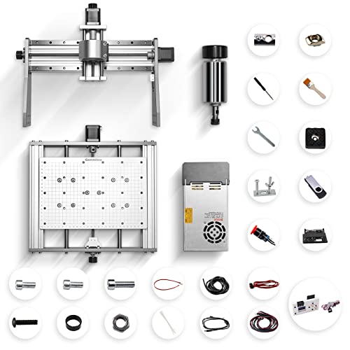 Genmitsu 3020-PRO MAX CNC Router Machine for Metal Carving and more, GRBL Offline Controller, with Limit Switches & Emergency-Stop, XYZ Effective Working Area 300 x 200 x 72mm (11.8 x 7.9 x 2.8inch)