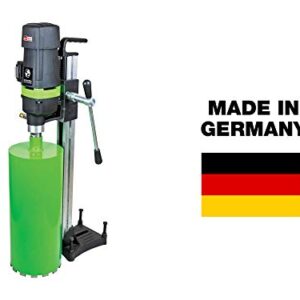 CS Unitec DBE 201 8" Capacity Concrete Core Drill - Wet Diamond Core Drilling Rig - For Concrete, Brick, Block, and Stone - MADE IN GERMANY - 110V