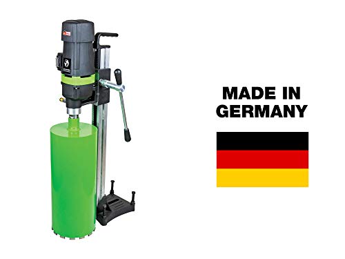 CS Unitec DBE 201 8" Capacity Concrete Core Drill - Wet Diamond Core Drilling Rig - For Concrete, Brick, Block, and Stone - MADE IN GERMANY - 110V