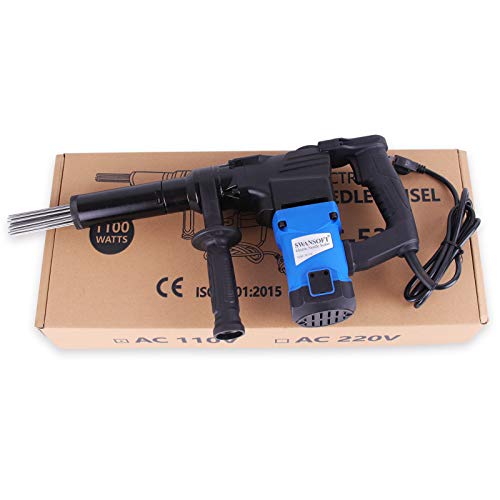 Electric Needle Scaler, 1100W High-Power Pistol Grip Needle Scaler, Industrial Grade Needle Scaler for Removal of Rust, Weld Slag and Paint