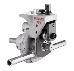 ridgid 25638 975 combo roll groover, grooving machine mounts to ridgid 300 power drive for schedules 10, 40, and 80 pipe, chrome, small