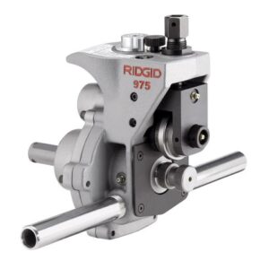 RIDGID 25638 975 Combo Roll Groover, Grooving Machine Mounts to RIDGID 300 Power Drive for Schedules 10, 40, and 80 Pipe, Chrome, Small