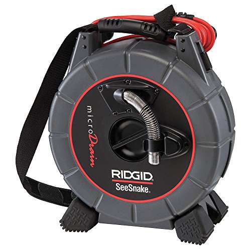 RIDGID 37473 SeeSnake MicroDrain D65S Reel Pipe Inspection Camera, Video Inspection Camera and Plumbing Snake Camera (CA-350 Sold Separately)