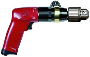chicago pneumatic cp1117p05 – air power drill, hand drill, power tools & home improvement, 1/2 inch (13 mm), keyed chuck, pistol handle, 1.01 hp / 750 w, stall torque 22.1 ft. lbf / 30 nm – 500 rpm