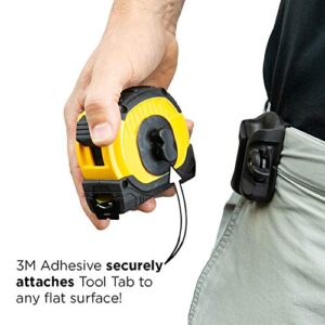 Spider Tool Holster - Expansion Set - Elastic Tool Grip + 2 Adhesive Tool Tabs for Carrying a Power Drill, Driver, Multi Tool, Tape Measure, Hammer, Pneumatic and More from a Spider Tool Holster!