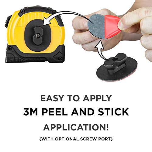 Spider Tool Holster - Expansion Set - Elastic Tool Grip + 2 Adhesive Tool Tabs for Carrying a Power Drill, Driver, Multi Tool, Tape Measure, Hammer, Pneumatic and More from a Spider Tool Holster!