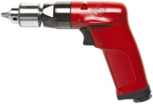 chicago pneumatic cp1014p45 – air power drill, hand drill, power tools & home improvement, 1/4 inch (6 mm), keyed chuck, pistol handle, 0.5 hp / 370 w, stall torque 2.4 ft. lbf / 3.2 nm – 4500 rpm
