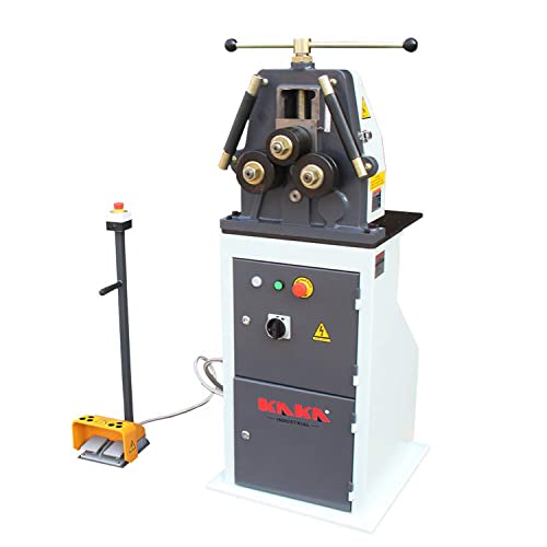 Kaka Industrial ERBM-10HV Multi-function Electric Pipe Tube Bender Tool, Steel Rebar Tube Bender Machine, Round Bending Tool, Reversible Pedal Switch, 230V460V-60HZ-3PH