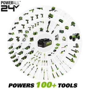 [Professional Grade] Greenworks 24V Max Cordless Brushless Drill + Impact Combo Kit, (2) 2.0Ah Batteries, FAST Charger, and Bag Included