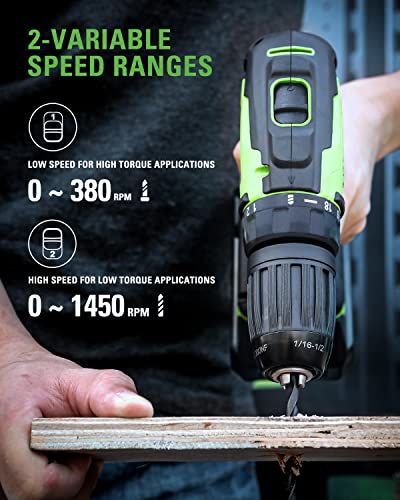 [Professional Grade] Greenworks 24V Max Cordless Brushless Drill + Impact Combo Kit, (2) 2.0Ah Batteries, FAST Charger, and Bag Included