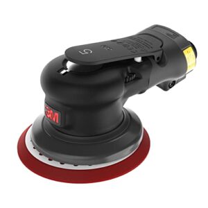 3m pneumatic random orbital sander – xtract ros, 88950, 6 in, non-vacuum, 3/16 in orbit, lightweight and comfortable, 12000 rpm, 209w motor, 3 speed settings with thumb control