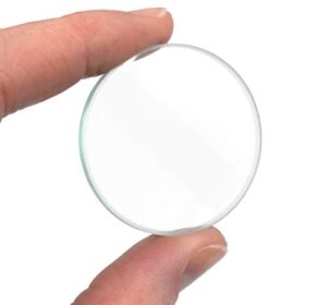 double convex lens, 200mm focal length, 1.5″ (38mm) diameter – spherical, optically worked glass lens – ground edges, polished – great for physics classrooms – eisco labs