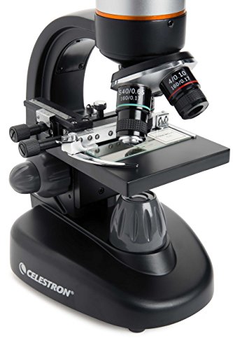 Celestron – TetraView LCD Digital Microscope – Biological Microscope with a Built-In 5MP Digital Camera – Adjustable Mechanical Stage –Carrying Case and 2GB Micro SD Card