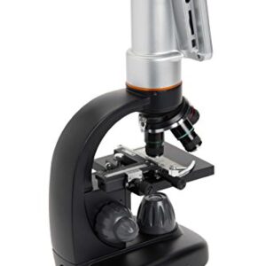 Celestron – TetraView LCD Digital Microscope – Biological Microscope with a Built-In 5MP Digital Camera – Adjustable Mechanical Stage –Carrying Case and 2GB Micro SD Card