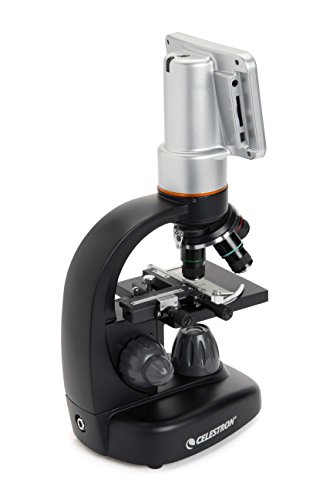 Celestron – TetraView LCD Digital Microscope – Biological Microscope with a Built-In 5MP Digital Camera – Adjustable Mechanical Stage –Carrying Case and 2GB Micro SD Card