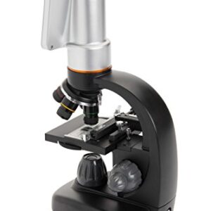 Celestron – TetraView LCD Digital Microscope – Biological Microscope with a Built-In 5MP Digital Camera – Adjustable Mechanical Stage –Carrying Case and 2GB Micro SD Card