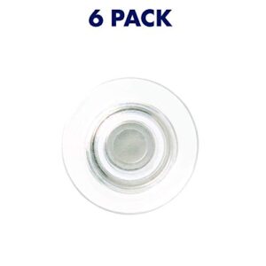 Quartet Strong Magnets, Glass Whiteboard, Dry Erase Board, Large, Clear Rare Earth Magnets, 6 Pack (85391)