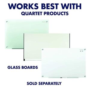 Quartet Strong Magnets, Glass Whiteboard, Dry Erase Board, Large, Clear Rare Earth Magnets, 6 Pack (85391)