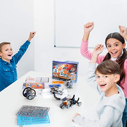 Tomons STEM Projects | 12-in-1 Solar Robot Toys, Education Science Experiment Kits for Kids Ages 8-12, 190 Pieces Building Set for Boys Girls