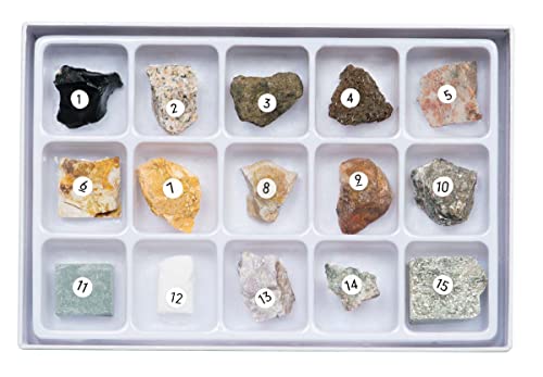 STEM Toy Rock Science Kit Geology Mineral Specimen For Kid Geologists