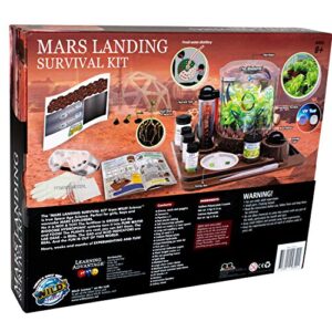 WILD ENVIRONMENTAL SCIENCE Mars Landing Survival Kit - Kids Plant Growing Terrarium Kit – Ages 8+ - Grow Food & Build an Earth-Like Environment on Mars - Seeds Included